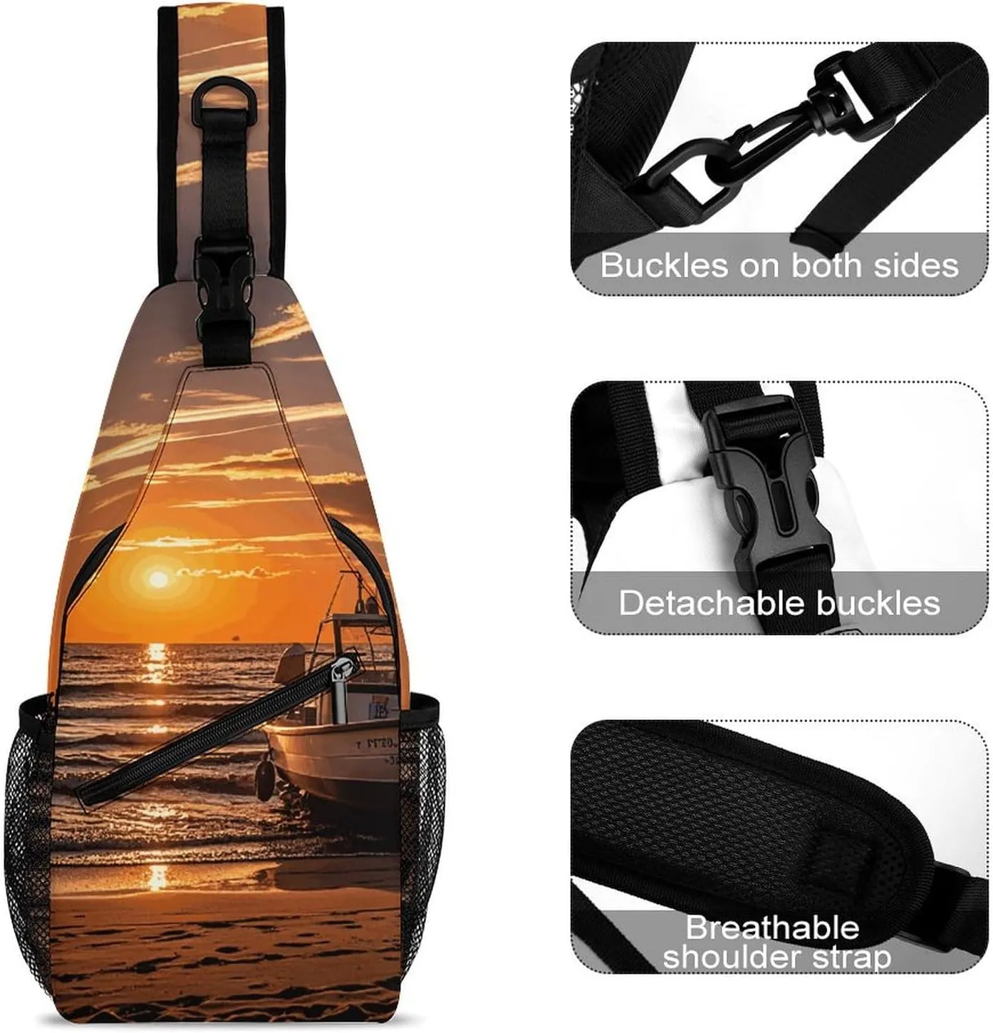 Crossbody Sling Bag Arches National Park-standard Backpack Sling Bag Travel Hiking Chest Bag Shoulder Bag Daypack