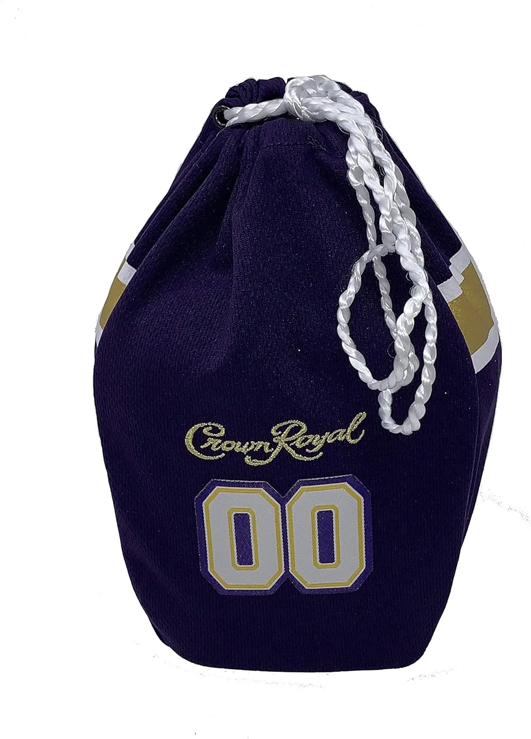 Crown Royal Bag only with Drawstring | Retired and Select Colors and Brands (Purple & Gold Football Jersey)