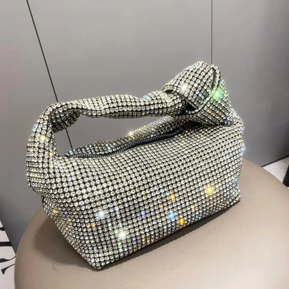 Crystal Full Rhinestone Evening clutch Bag Women's Handbags Purses Top Handle bag for Party