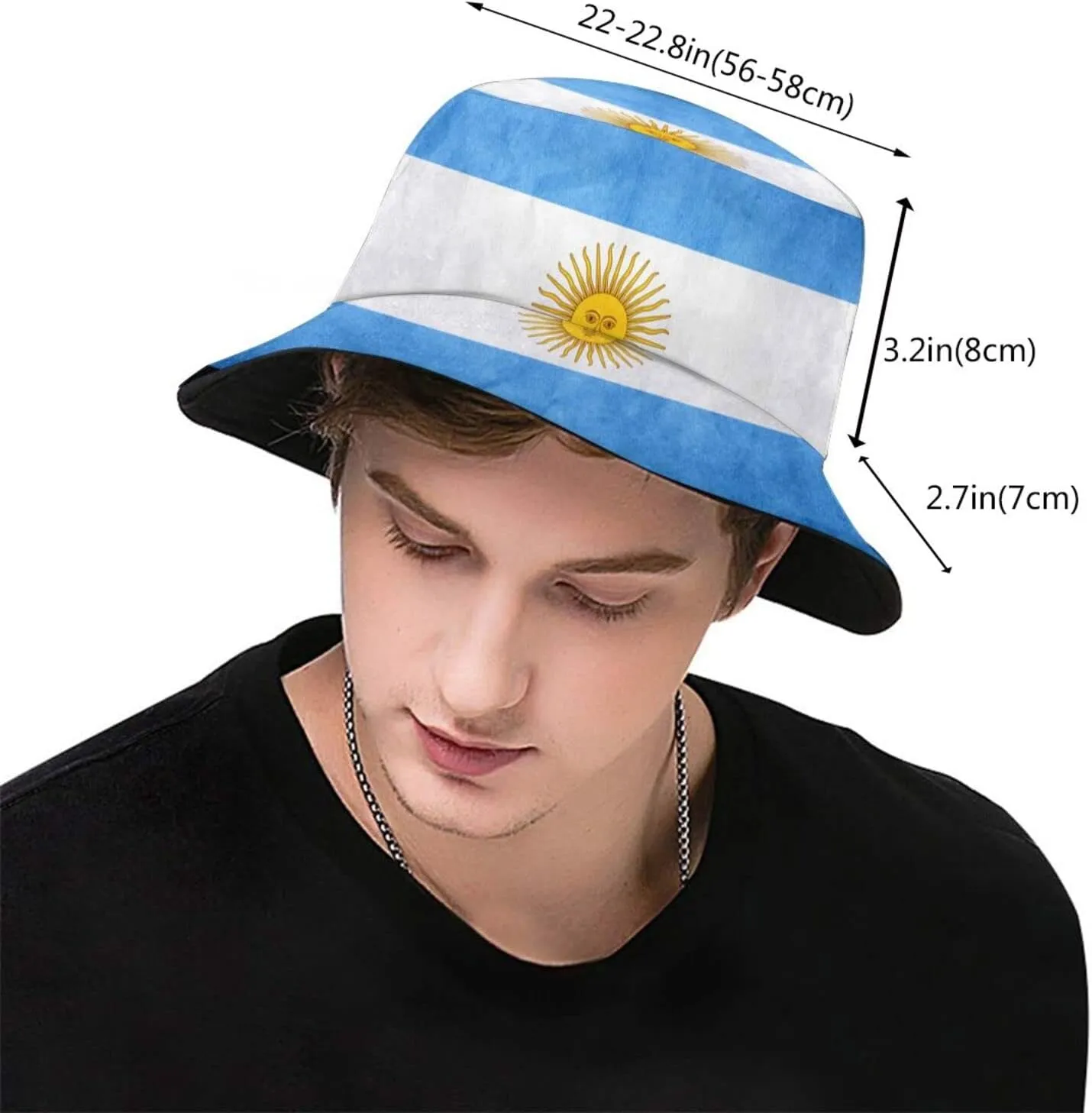 Cute Flag Bucket Hats Fashion Packable Patriotic Sun Cap Summer Travel Outdoor Fisherman Cap for Adults Women Men