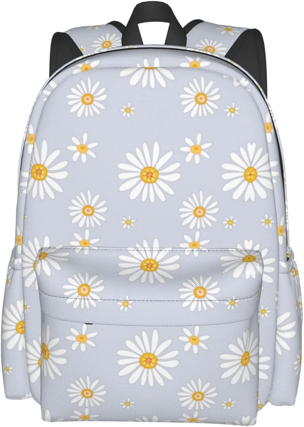 Daisy Flowers Laptop Backpack For Men Women, Lightweight Daypack Bookbag For Daily Commutes Business Travel Hiking