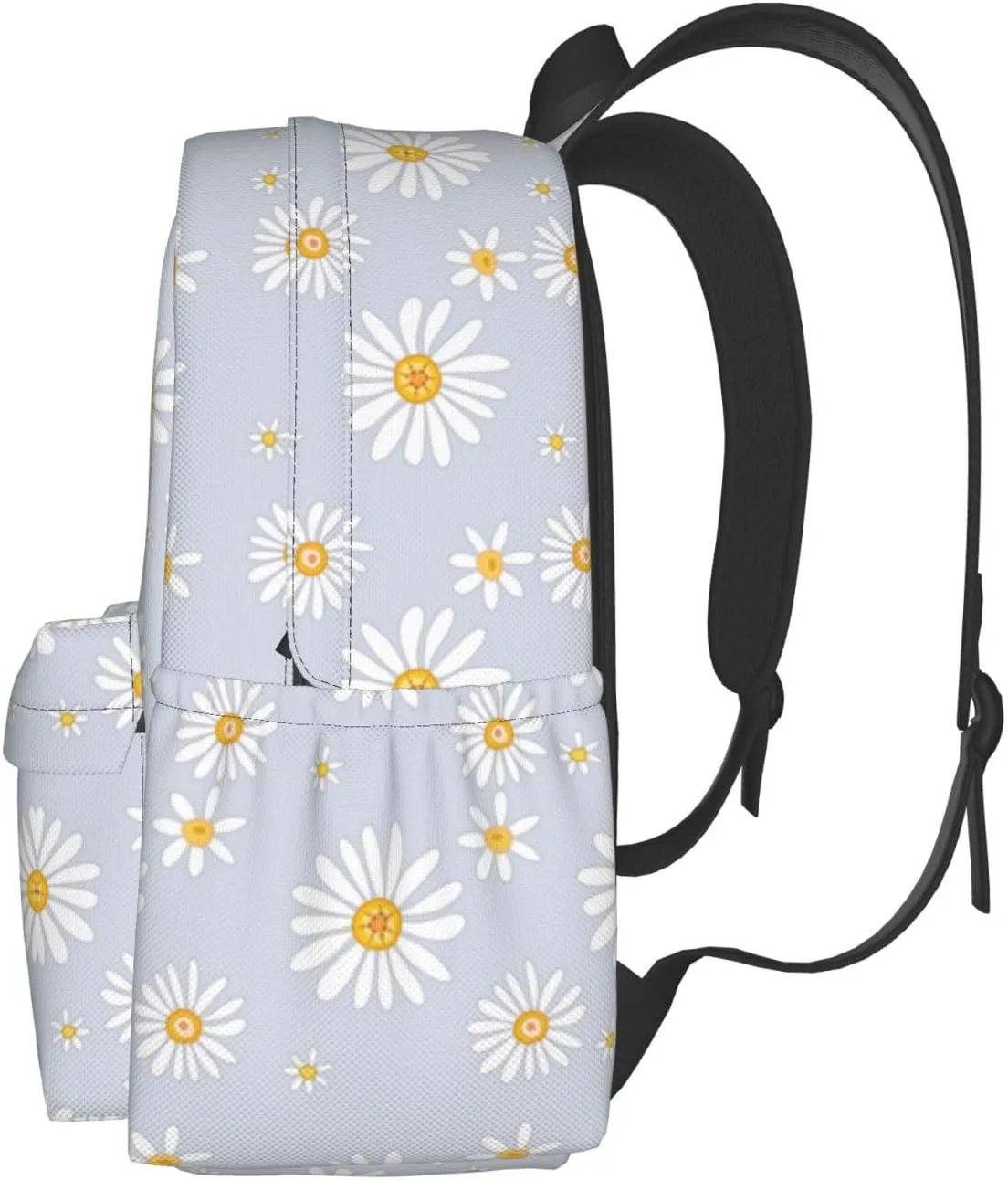 Daisy Flowers Laptop Backpack For Men Women, Lightweight Daypack Bookbag For Daily Commutes Business Travel Hiking