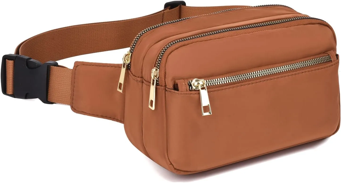 DAITET Crossbody Fanny Pack for Men&Women,Large Waist Bag & Hip Bum Bag with Adjustable Strap for Outdoors Workout Traveling Casual Running Hiking Cycling