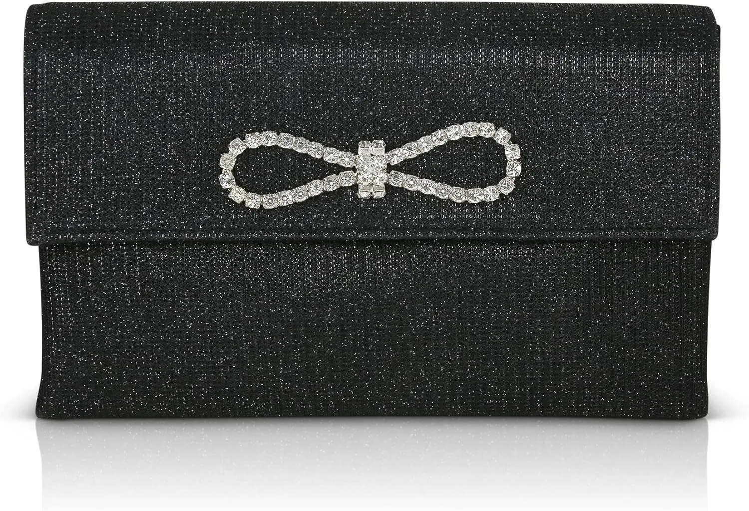 Dakota Sparkle Jacquard Envelope with Crystal Bow