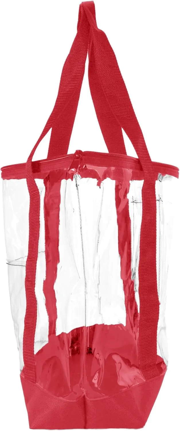 DALIX Clear Shopping Bag Security Work Tote Shoulder Bag Womens Handbag