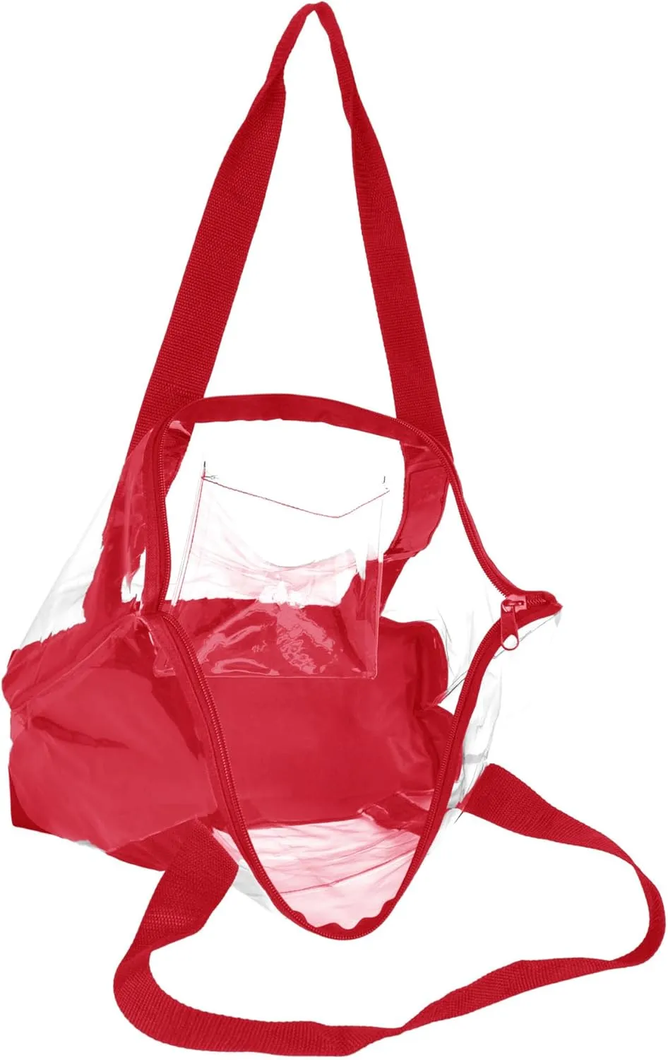 DALIX Clear Shopping Bag Security Work Tote Shoulder Bag Womens Handbag
