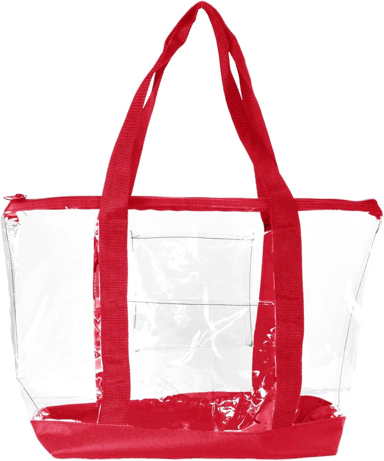 DALIX Clear Shopping Bag Security Work Tote Shoulder Bag Womens Handbag