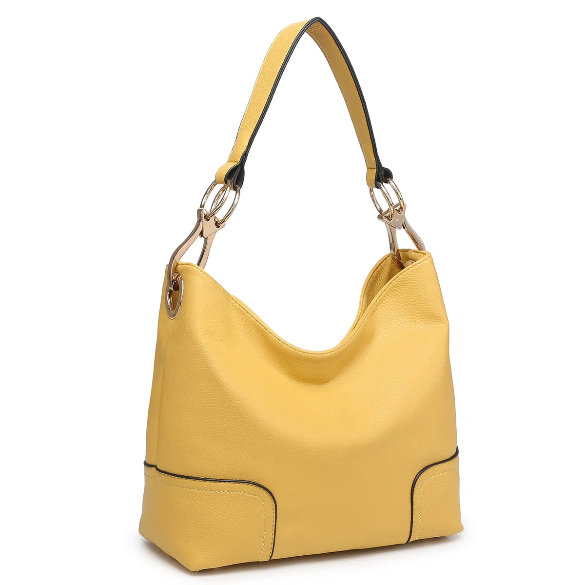 Dasein Classic Corner Patched Hobo Bag