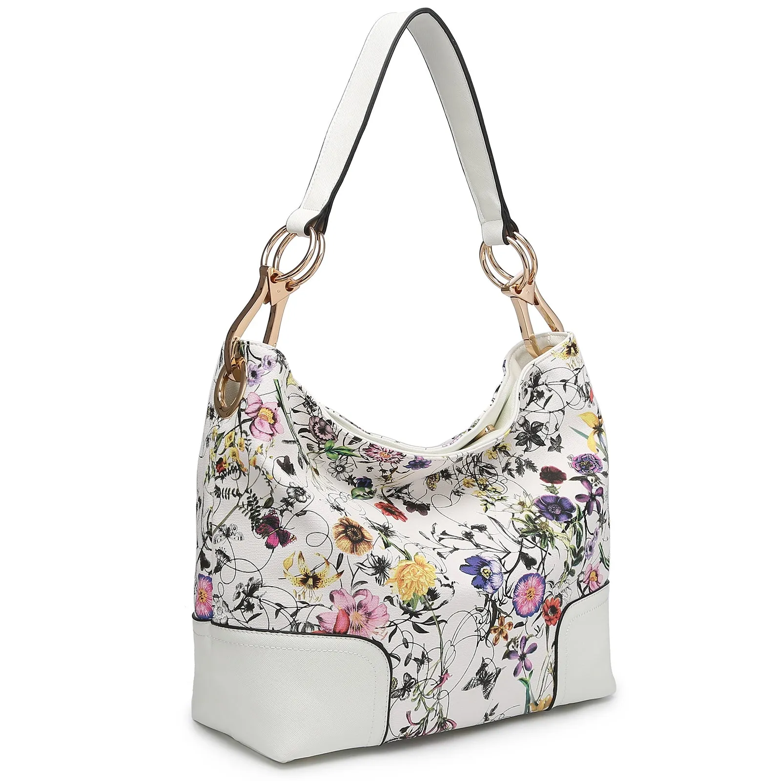 Dasein Classic Corner Patched Hobo Bag