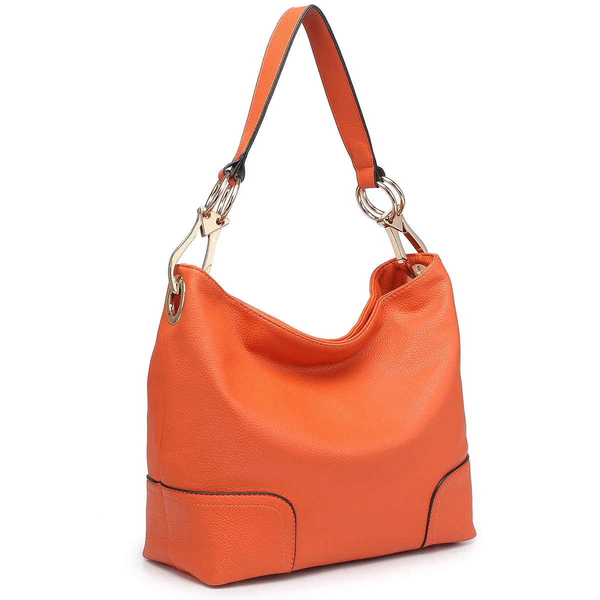 Dasein Classic Corner Patched Hobo Bag