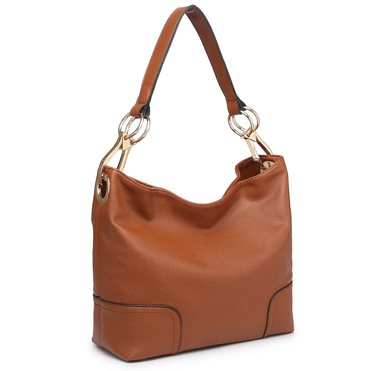 Dasein Classic Corner Patched Hobo Bag