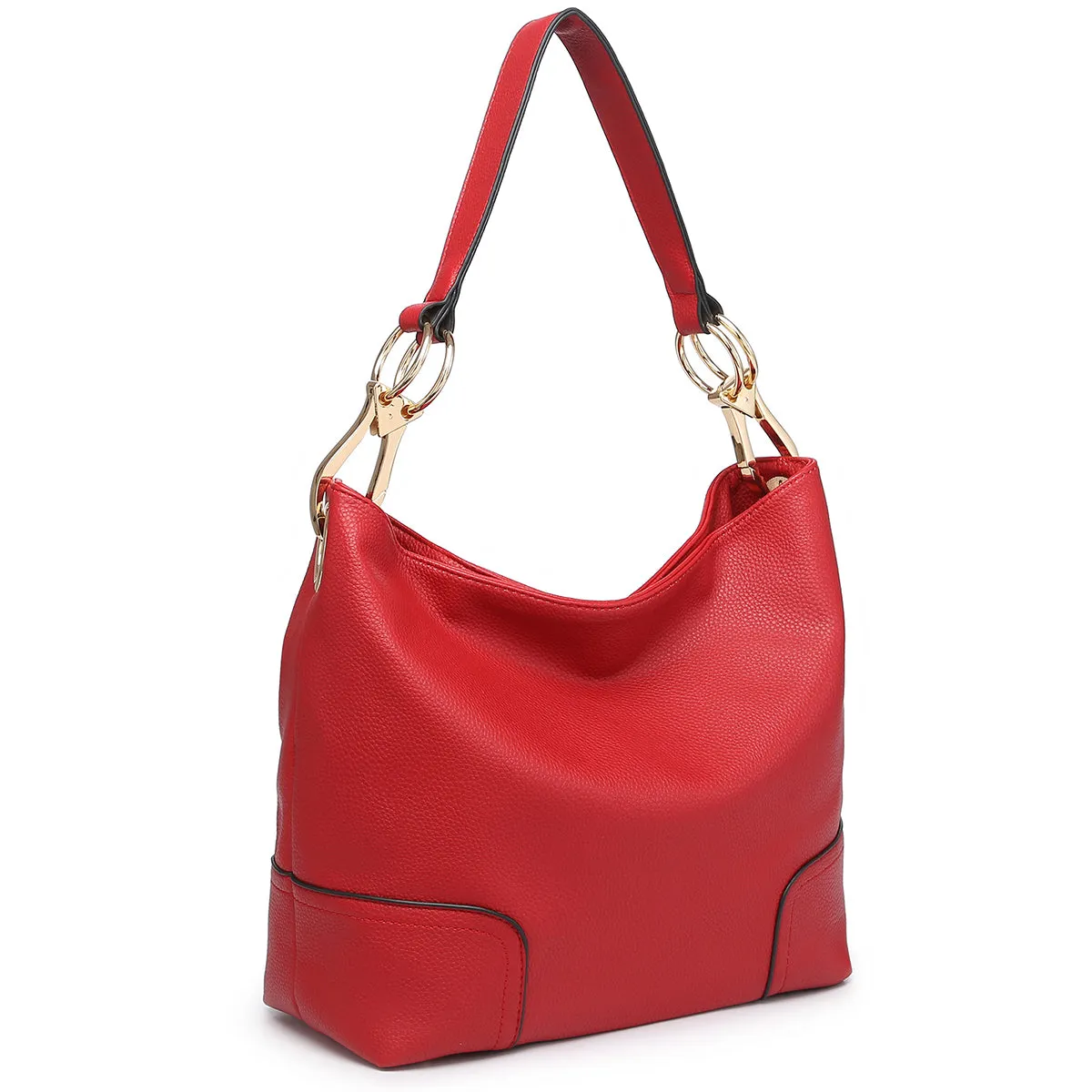 Dasein Classic Corner Patched Hobo Bag