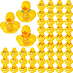 Deekin 48 Pcs Award Medal Rubber Ducks 2 Inch Winner Ducks Graduation Party Favors Sports Competition Prize Gifts Decor