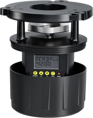 Deer Feeder Kit, Easy to Use Feeder Motor & Timer Kit, Small-Size Game Feeder/Chicken Feeder, Sturdy Hunting Feeder Kit with Spinner/Digital Timer/Adjustable Arms/Batteries Slot/Solar Panel Port