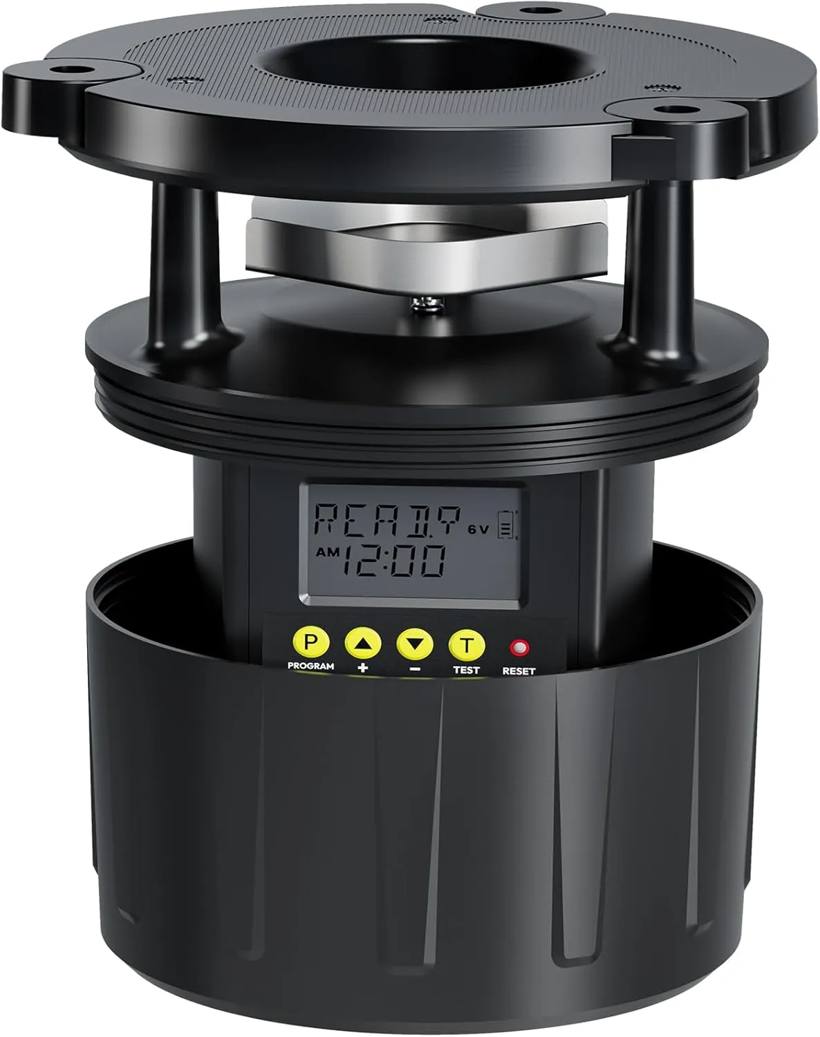 Deer Feeder Kit, Easy to Use Feeder Motor & Timer Kit, Small-Size Game Feeder/Chicken Feeder, Sturdy Hunting Feeder Kit with Spinner/Digital Timer/Adjustable Arms/Batteries Slot/Solar Panel Port
