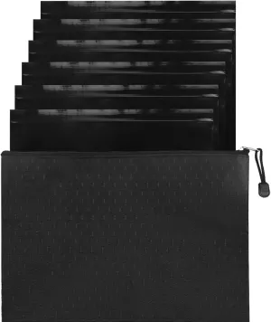 Depend Disposable Bags, Opaque Incontinence Pad Disposal Bags 9.84x13.78inches Zip Seal - Pack of 100, Black, For Adult Diapers & Incontinence Underwear (with Storage Bag)