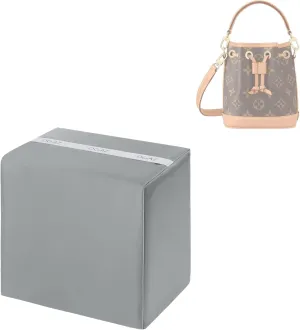 DGAZ Purse Pillow Insert for LV Nano Noe bags, Memory Foam, Silky Pillow Shaper for Luxury Handbags(Pearl gray,Noe BB)