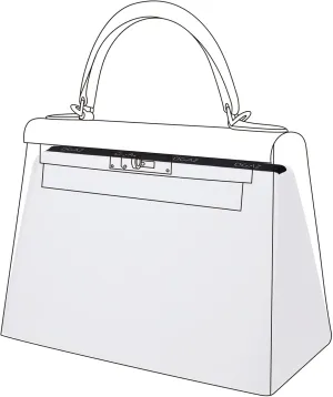 DGAZ Purse Pillow Shaper Insert for Luxury Handbags, Silky Pillow Shaper for Kelly 25/28/32/35 Bags(White,KL32)