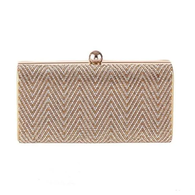 Diamond Evening Bag Crystal Rhinestones Wedding Clutch