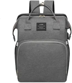 Diaper Bag Backpack ， Baby Toddler Bags for Girls Boys Women Large Big Travel Backpack (grey)