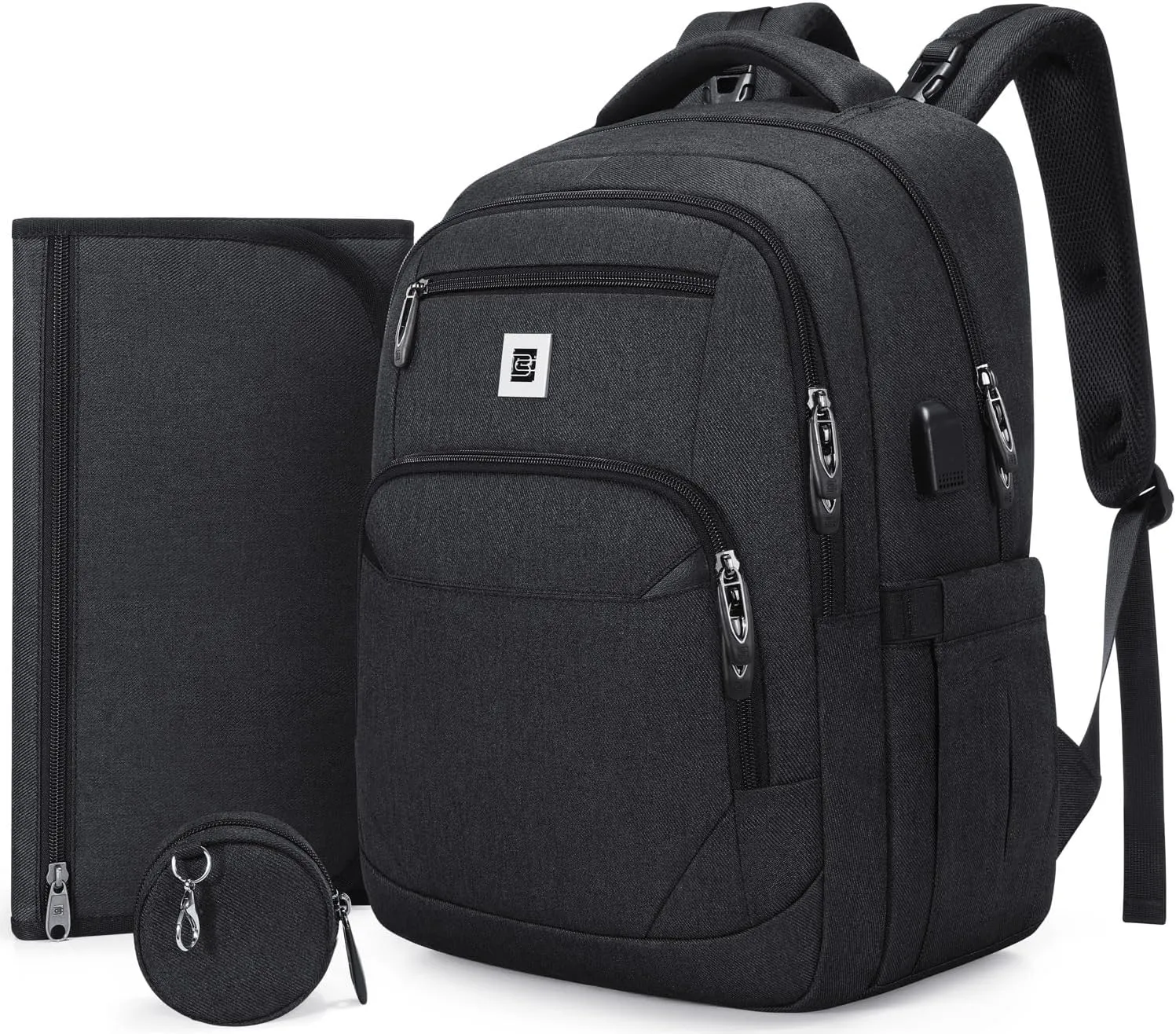 Diaper Bag Backpack, Multi function Baby Bag with Portable Changing Pad, Pacifier Holder,Waterproof Diaper Bags with USB Charging Port,Baby Essentials Perfect Baby Shower Gifts for Mom, Dad, Newborn