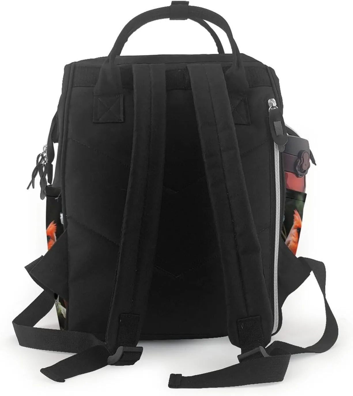 Diaper Bag Nappy Backpack Baby Bag Abstract Music Themed Mummy Backpack Multifunction Changing Bags for Travel, Cardinals Birds Fauna Wild, One Size