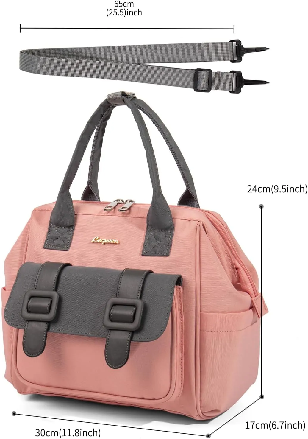 Diaper Bag Tote Baby Changing Bag Large Baby Bags for Mom Multifunction Travel Nappy Bag Small （Pink）