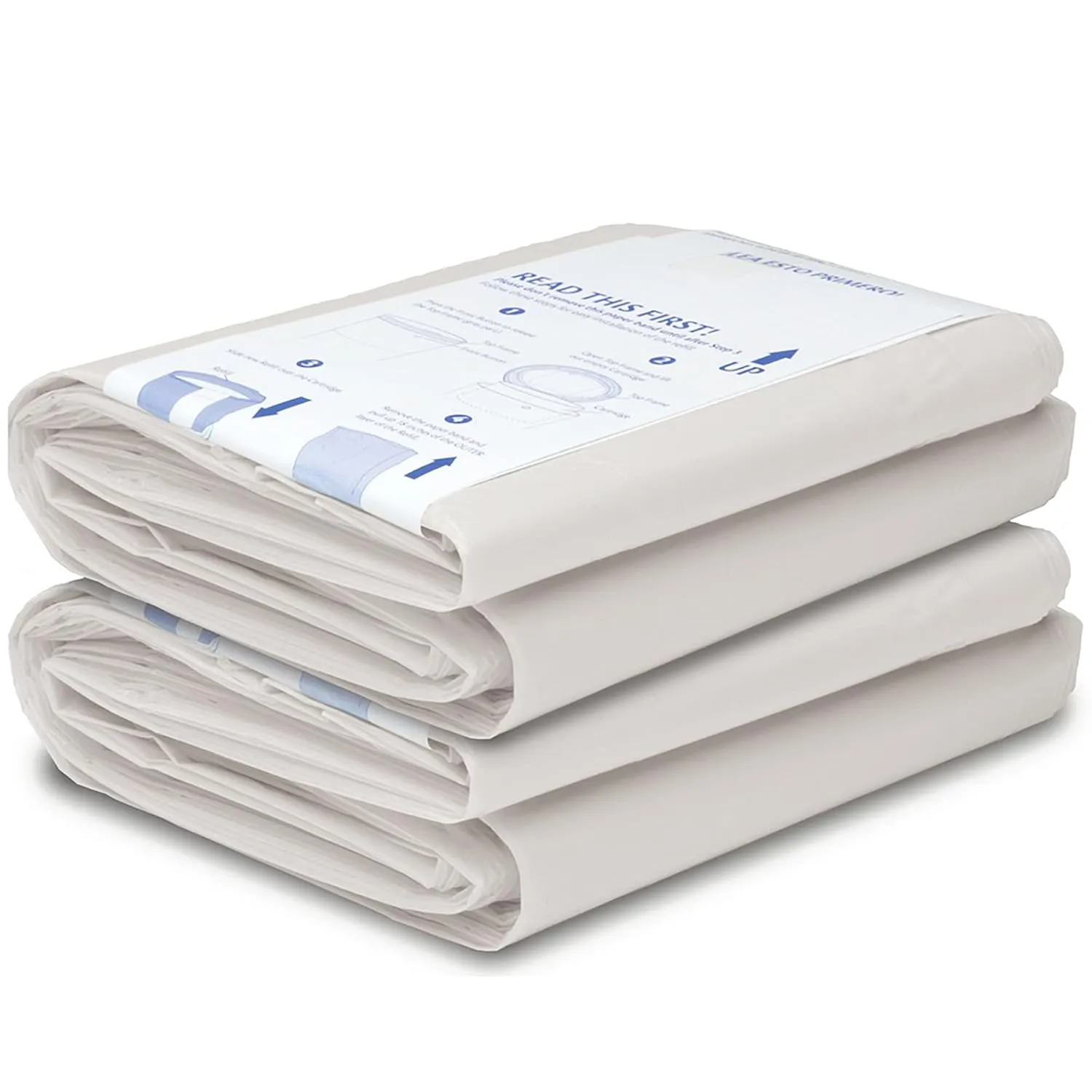 Diaper Dekor Plus Diaper Pail Refills | 2 Count | Most Economical Refill System | Quick & Easy to Replace | No Preset Bag Size Use Only What You Need | Exclusive End-of-Liner Marking