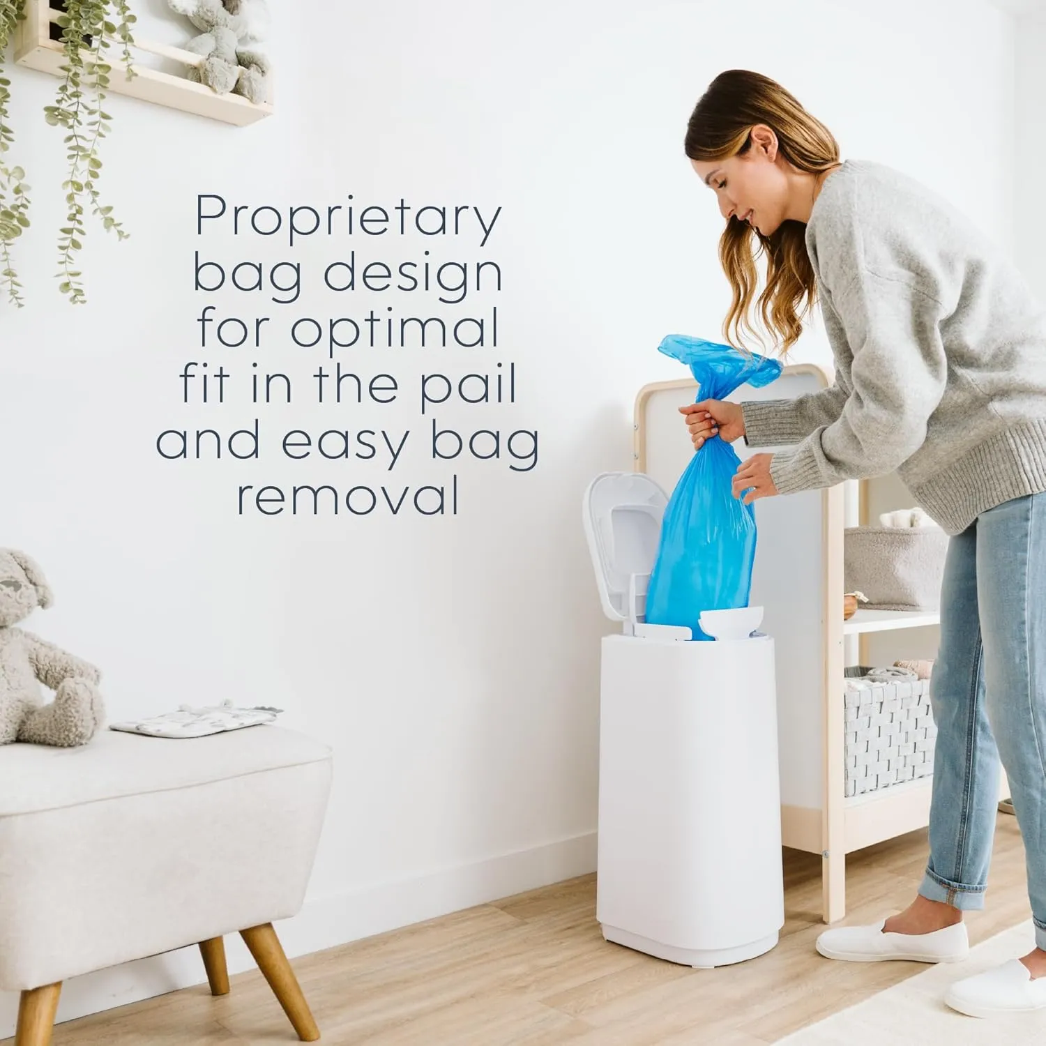 Diaper Genie Easy Roll Refill | 30 Bags Per Refill | Holds Up to 1410 Newborn Diapers | Odor Control | Diaper Pail Refill Bags | Fits Diaper Genie Signature & Platinum Pails