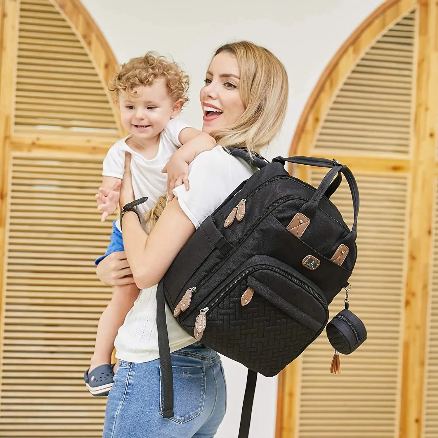 Dikaslon Unisex Diaper Bag Backpack