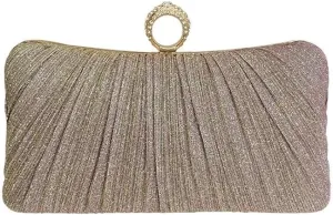 Dinner Bag Pleated Clutch Bag Evening Bag Banquet Bag Ladies Dress Bag(Black-JoJo's Bizarre Adventure1)