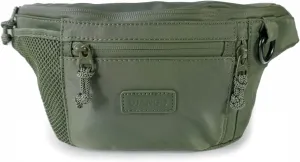 DJANGO Nolita Belt Bag - Modern Crossbody Bag - Dog Walking Crossbody Fanny Pack for Women and Dog Parents with Multiple Compartments - Crossbody Travel Bag with Adjustable Strap (Olive Green)