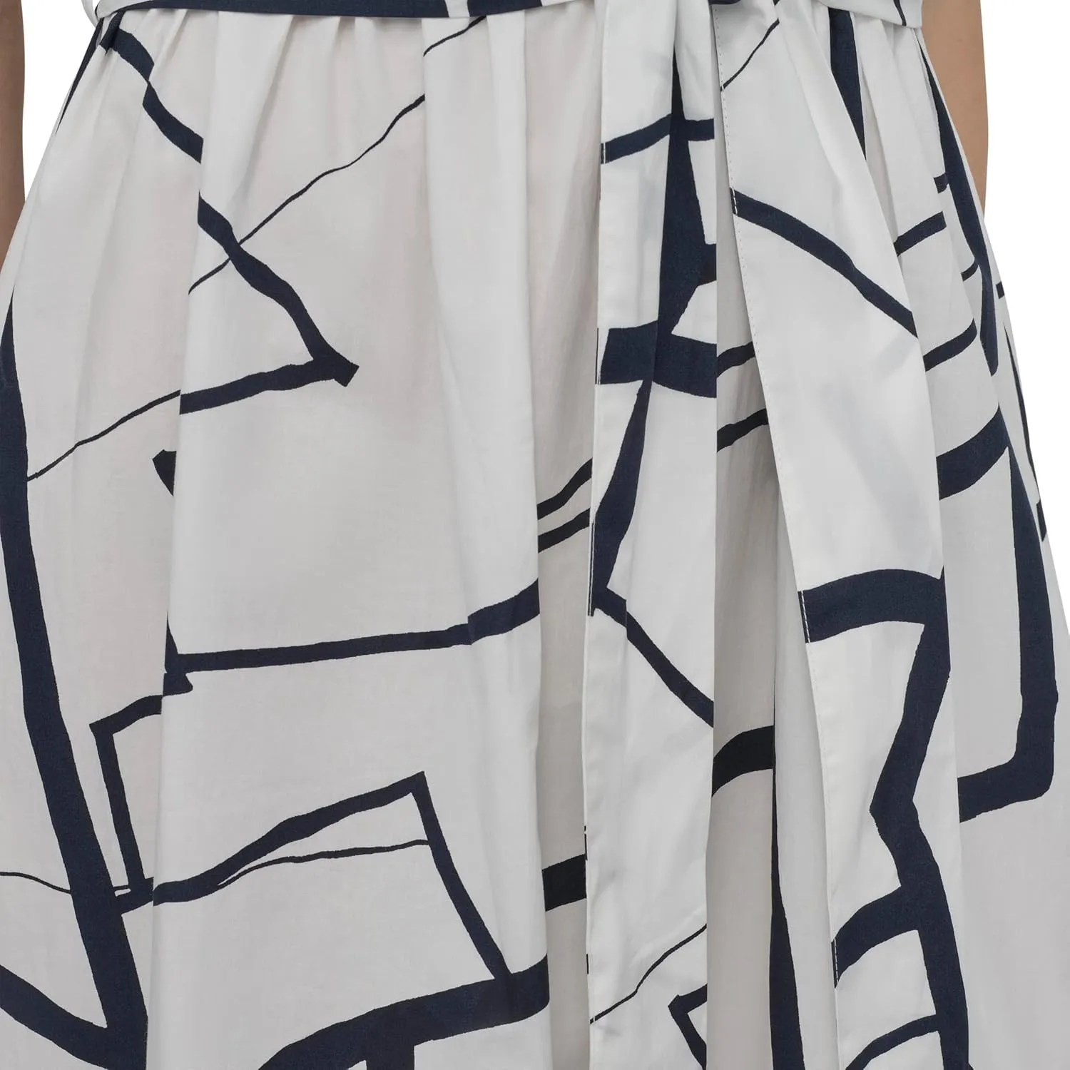 DKNY Women's Short Sleeve Cotton Poplin Collared Shirtdress