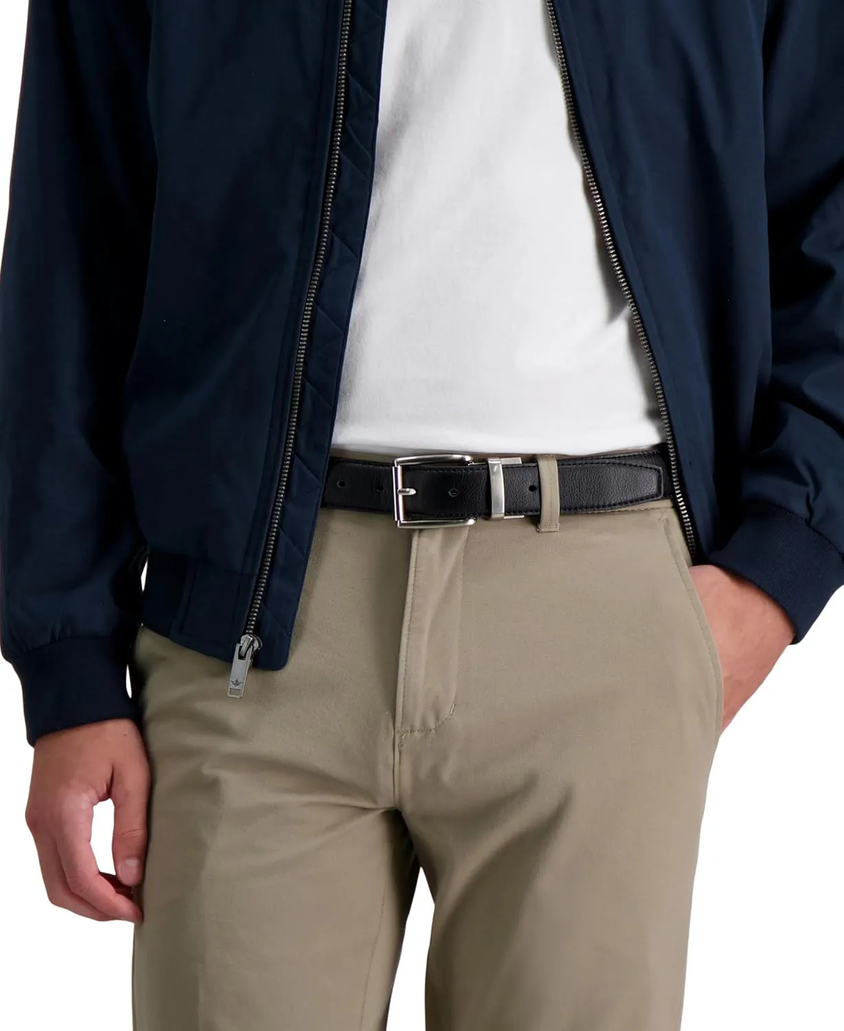 DOCKERS Men's Two-in-one Reversible Rotative Buckle Everyday Casual Dress Belt (Regular and Big & Tall Sizing)