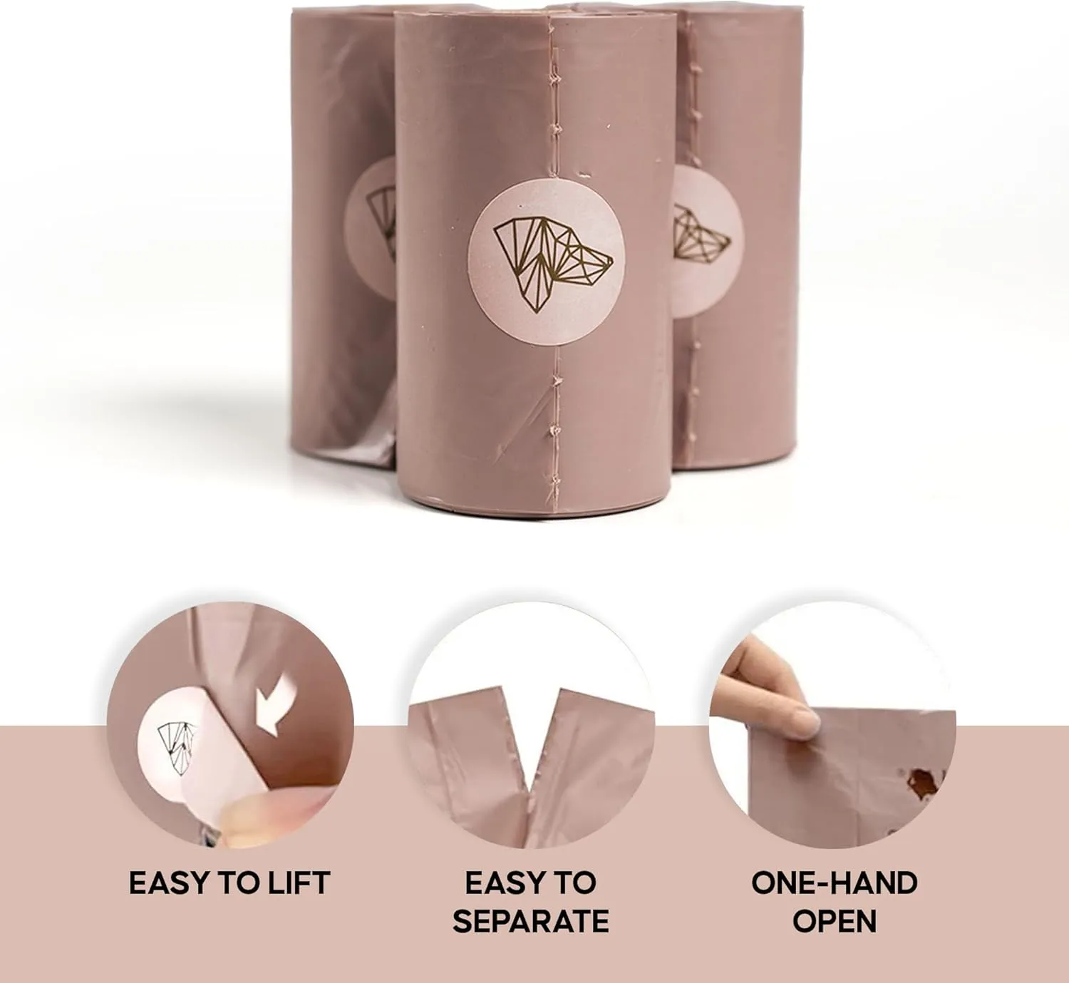 Dog Poop Bags, 27 Rolls, 405 Units, Biodegradable, Eco-Friendly