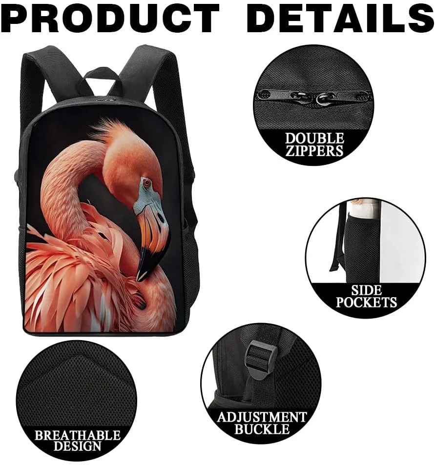 Dolphin Backpack Casual Daypack Wild Animal Print Laptop Bag Bookbag for Work Travel Hiking 17 Inch Style 4