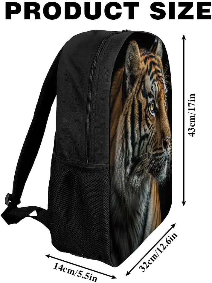 Dolphin Backpack Casual Daypack Wild Animal Print Laptop Bag Bookbag for Work Travel Hiking 17 Inch Style 4