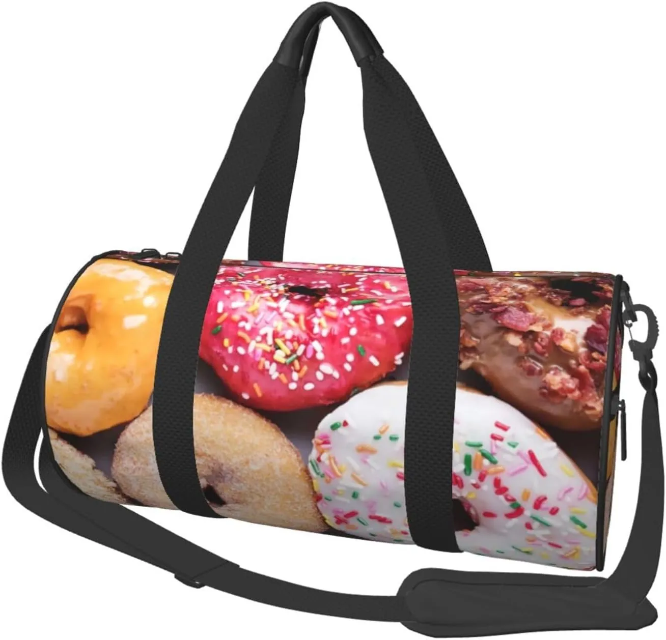 Donuts Sports Gym Duffel Bag For Men Women Weekender Travel Workout Training Handbag