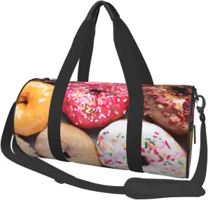 Donuts Sports Gym Duffel Bag For Men Women Weekender Travel Workout Training Handbag
