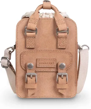 Doughnut Macaroon Tiny Bucket Organic Cotton series 1L Women Girl Casual Crossbody Cell Phone Bag Purse Handbag (Tiny Bucket)