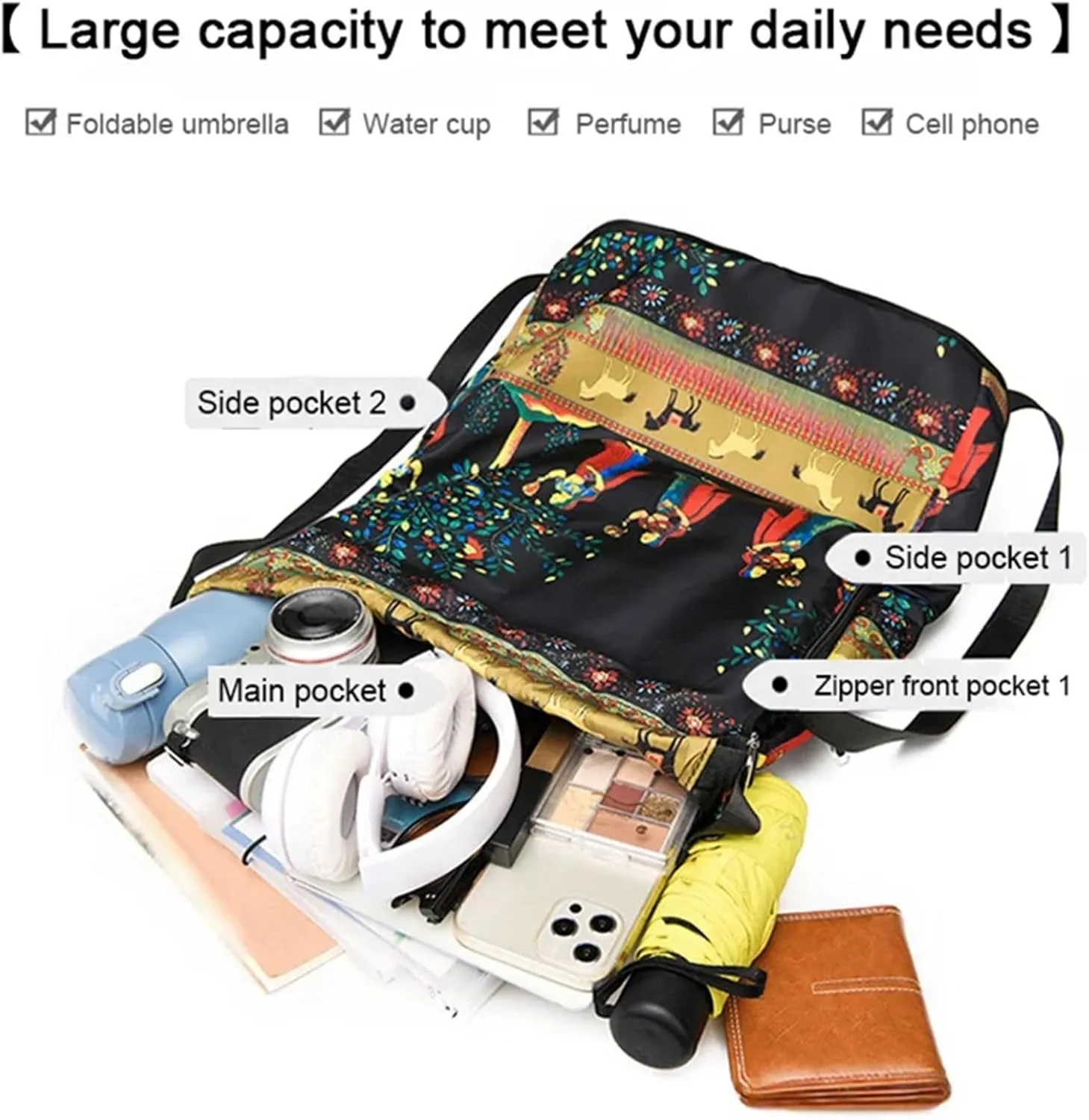 Drawstring Foldable Large Capacity Dry-wet Separation Travel Sports Backpack, Drawstring Backpack Gym Bag for Women Men (C)