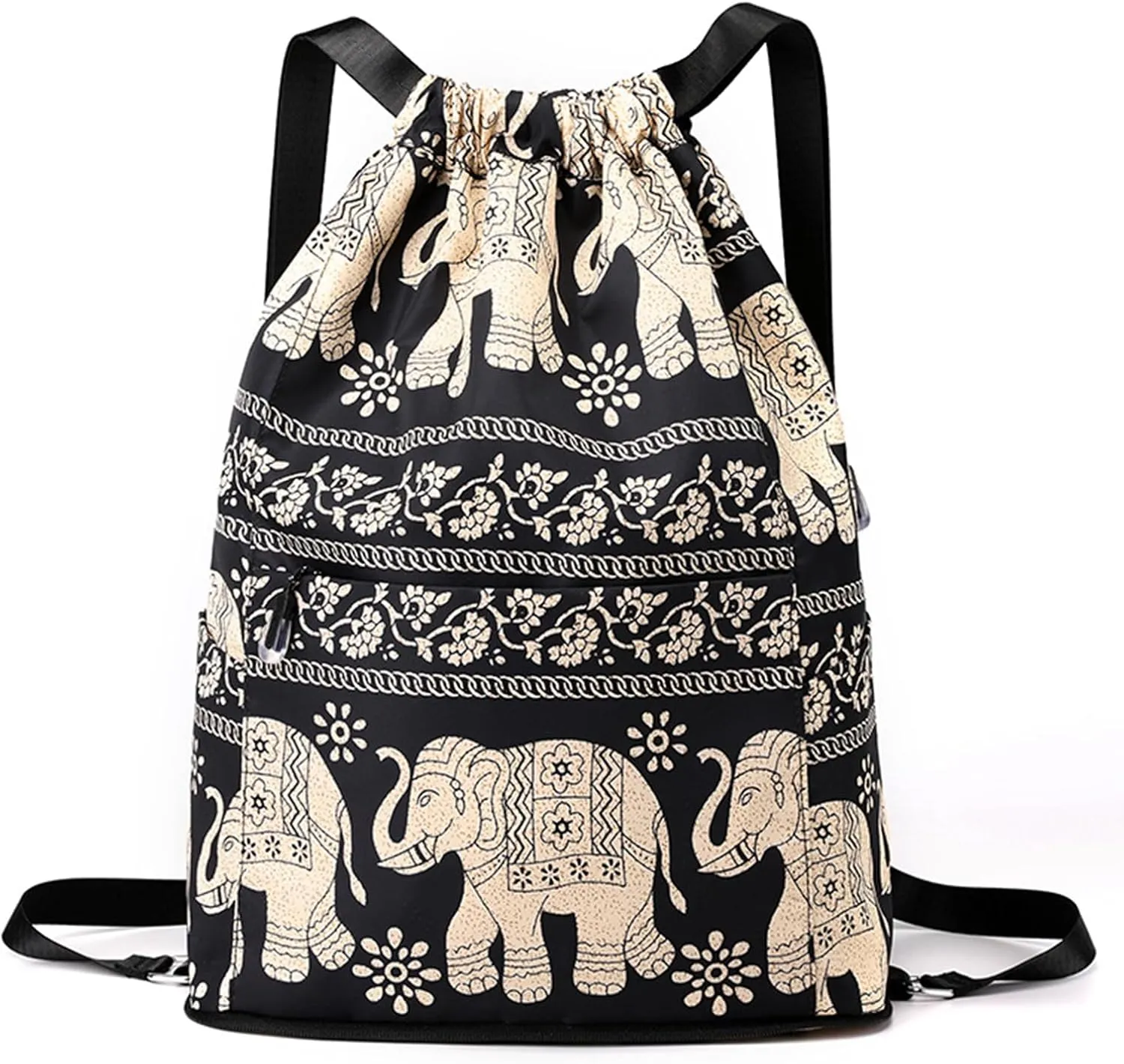 Drawstring Foldable Large Capacity Dry-wet Separation Travel Sports Backpack, Drawstring Backpack Gym Bag for Women Men (C)