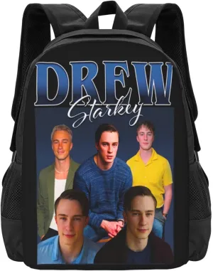 Drew Actors Starkey Backpack Laptop Computer Backpacks Travel Bag Double Shoulder Daypack for Work Hiking 15.6 Inch