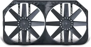Dual Electric Fan for 2000-2004 Chevy Truck with Variable Speed Controller, Puller Fan for 34-Inch Cores Only (282), Car Accessories, 15 Inches