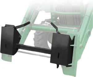 ECOTRIC Universal 4000 LBS Skid Steer Quick Attach Adapter Quick Attach Tach Conversion Adapter Mount Attachment Compatible with Global John Deere Loaders Skid Steer Steel Powder Coated Black