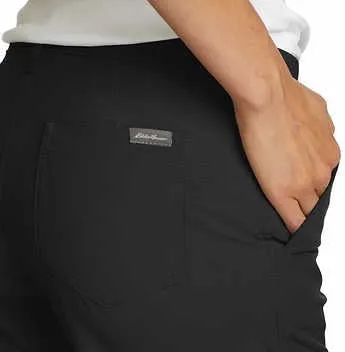 Eddie Bauer Capri Pants for Women with Side Zipprer Cargo Pocket - Women's Hiking Pants with Belt Loop - Ripstop Capri