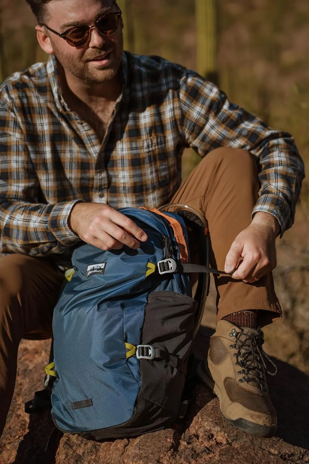 Eddie Bauer Nomad Backpack | Daypack | Laptop| Travel | Hiking | Gym | Work | Commuting | Dusted Indigo | 28L