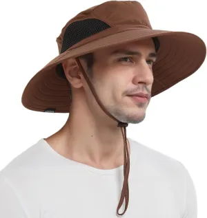EINSKEY Wide Brim Sun Hat, UPF 50  UV Protection Waterproof Packable Bucket Hat for Men & Women, Fishing Hiking Beach Garden