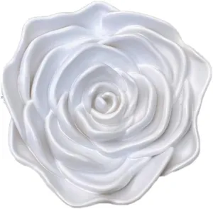 Elegant Women Rose Shaped Flower Clutch Purse Acrylic Evening Bag Floral Shoulder Bag for Party Wedding Cocktail