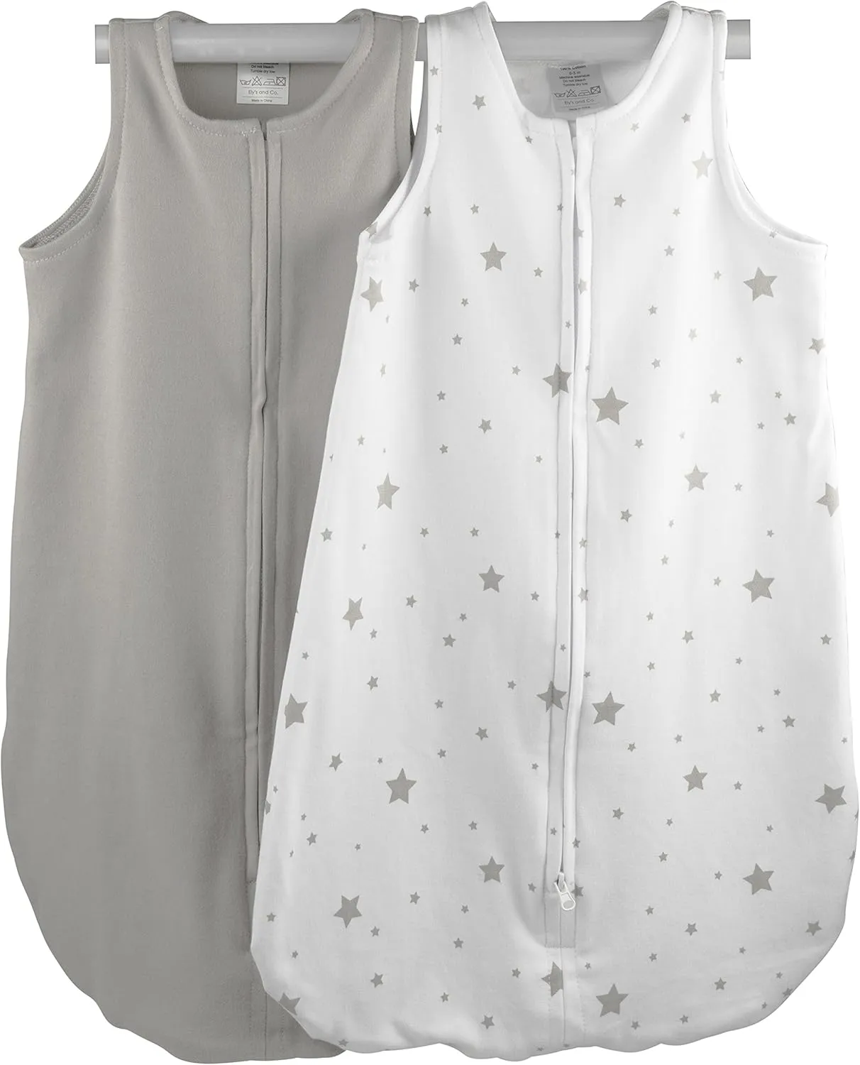 Ely's & Co. Baby Wearable Blanket - Cotton Sleep Sack 0-3,3-6, 6-12, 12-18 Months - 2 Pack Set for Baby Boy & Girl,Pink,Blue